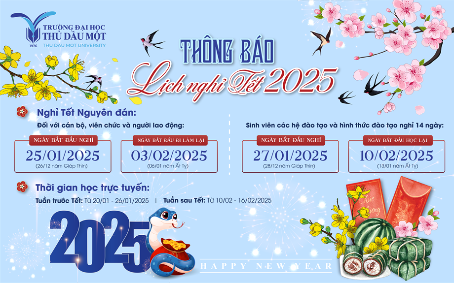 Lịch nghỉ Tết Nguyên đán Ất Tỵ năm 2025